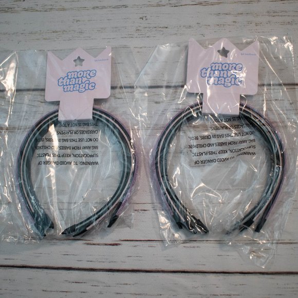 2 More Than Magic Girls' 3 Pack Glitter Headbands - Picture 3 of 4